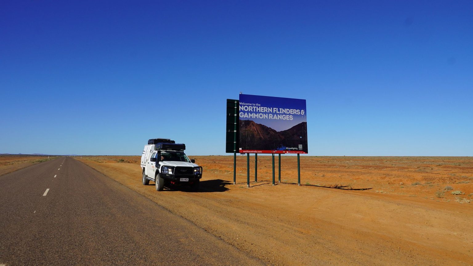A Britz Warrior 4WD at Marree on the Oodnadatta Track, South Australia