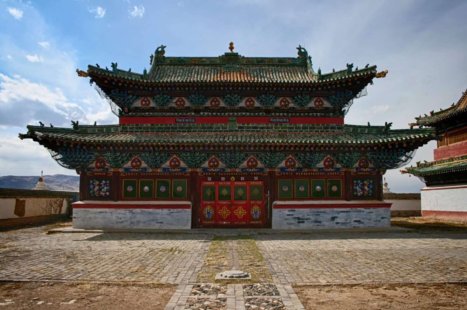 Buddhist monastery temple in Mongolia