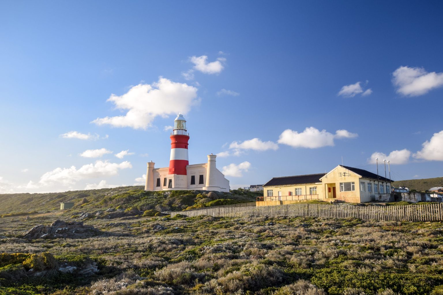 Cape Agulhas Lighthouse at the southern tip of Africa