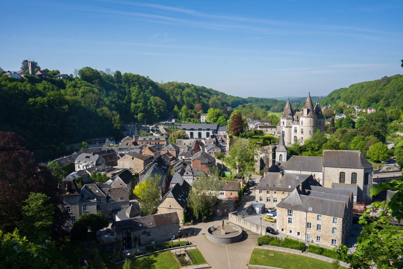 The old town of Durbuy in the Ardennes