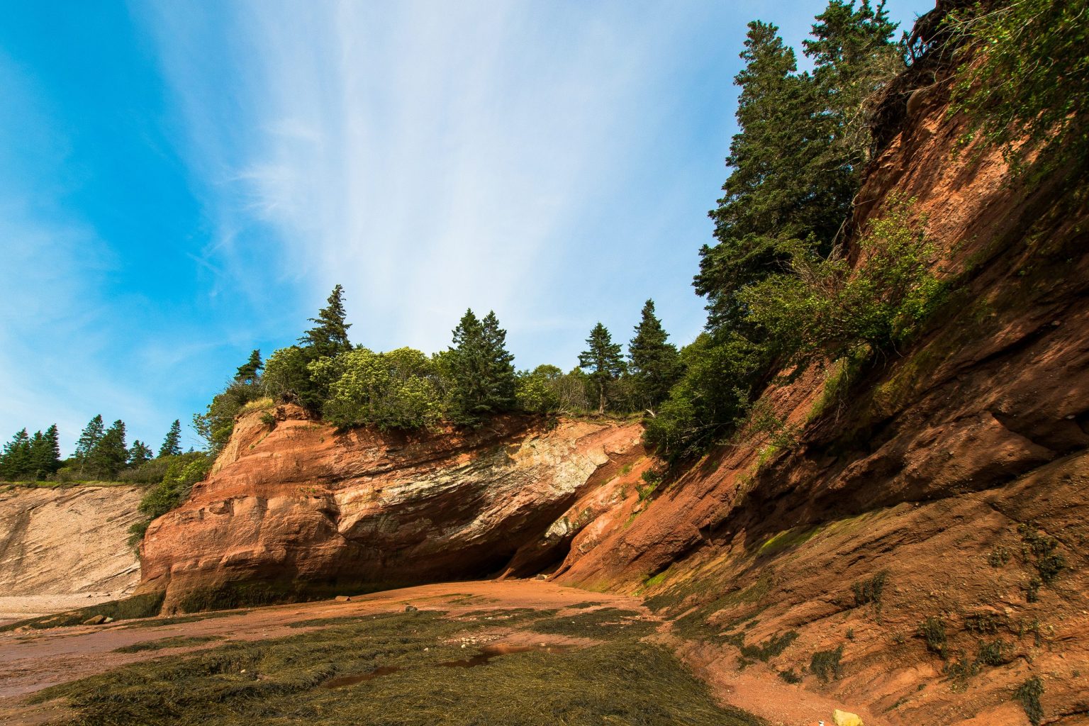 The sea caves at St Martins, New Brunswick