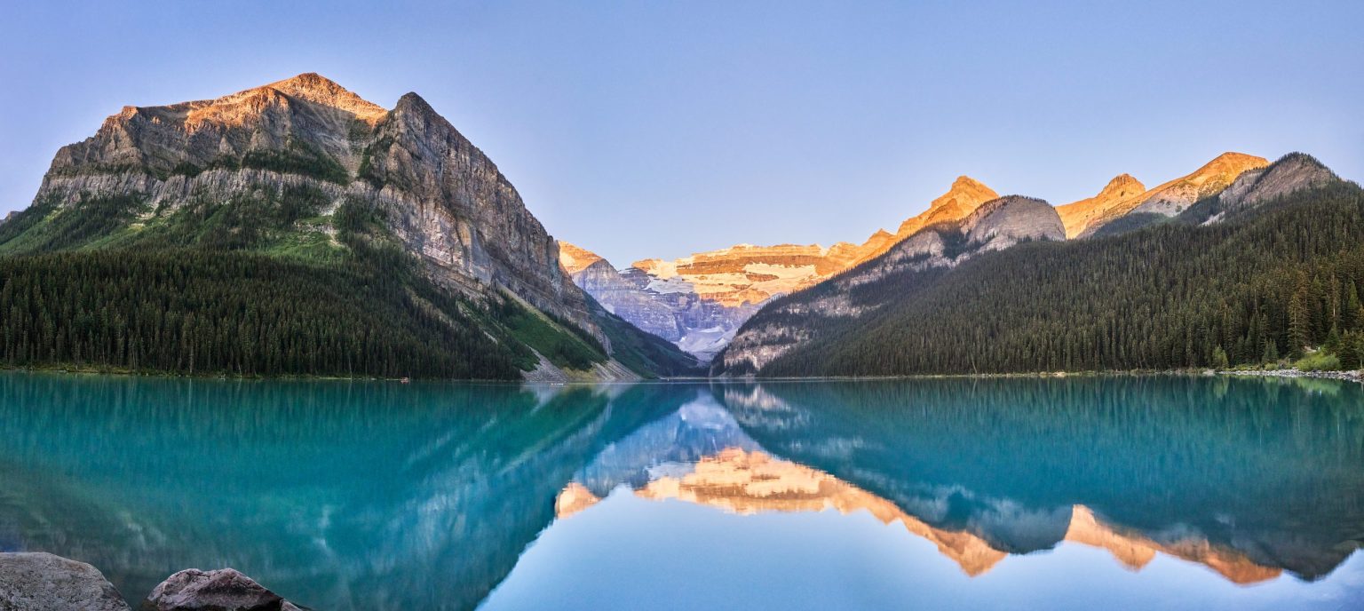 Lake Louise at dawn, Banff National Park
