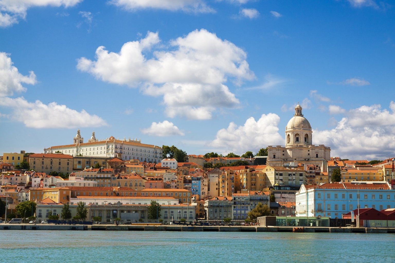 Lisboa from the Tagus river, Portugal