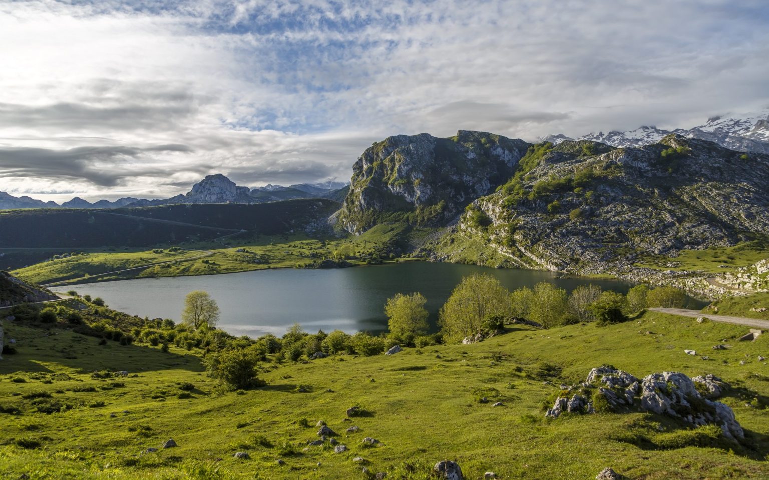 Lakes of Covadonga in the Picos de Europa, Asturias