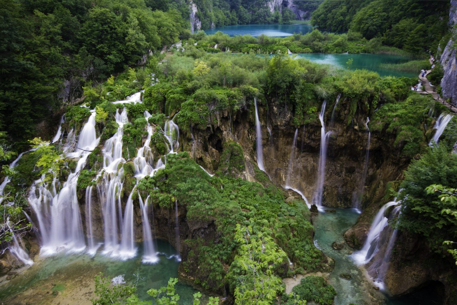 Waterfalls in Plitvice Lakes National Park, Croatia
