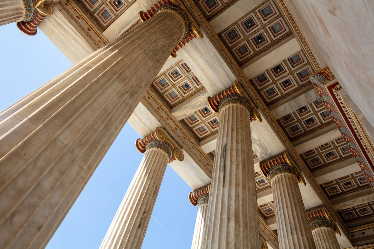 Ionic columns of the neoclassical Academy of Athens