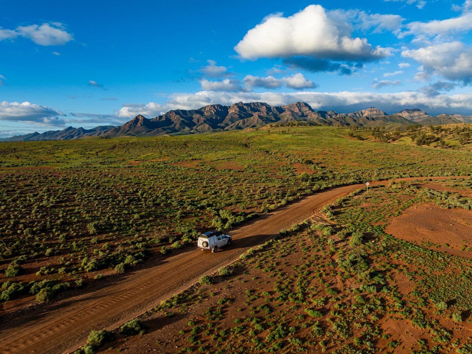 A Britz Warrior 4WD at Flinders Ranges, South Australia