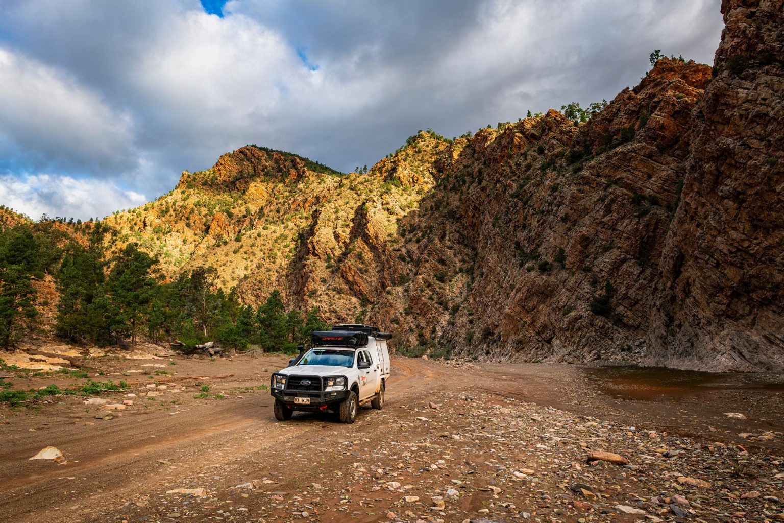 A Britz Warrior 4WD at Flinders Ranges National Park, South Australia