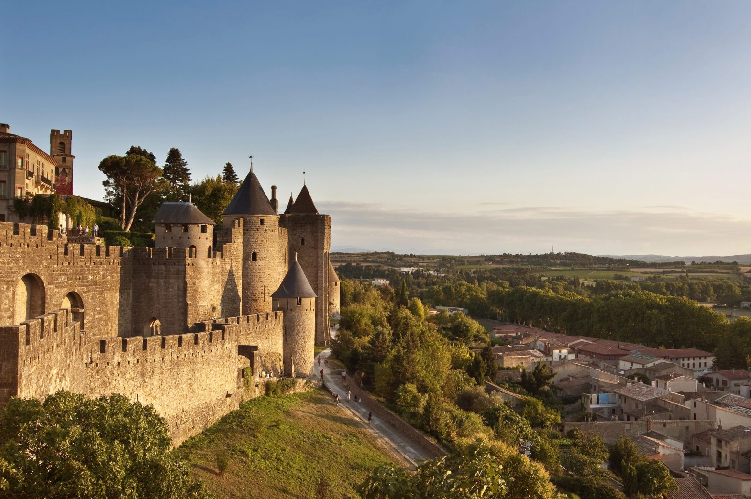 The medieval walled city of Carcassonne