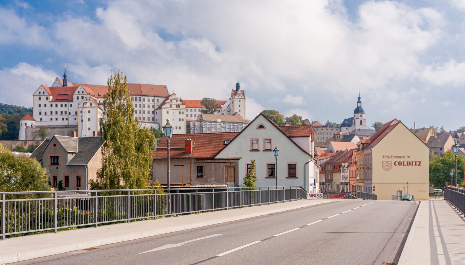 Colditz Castle above the town of Colditz, Saxony
