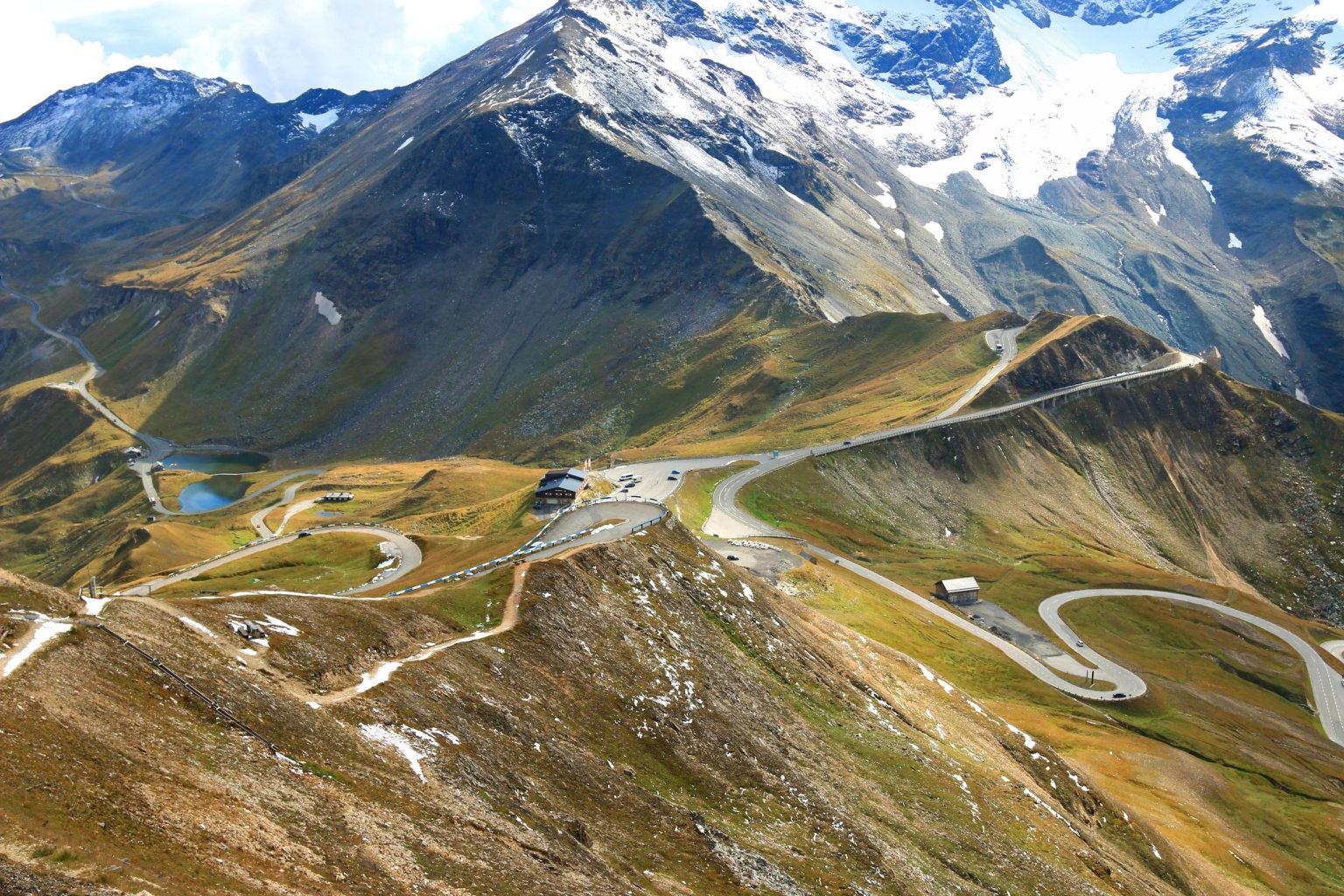 Hairpin bends on the Grossglockner High Alpine Road, Austria