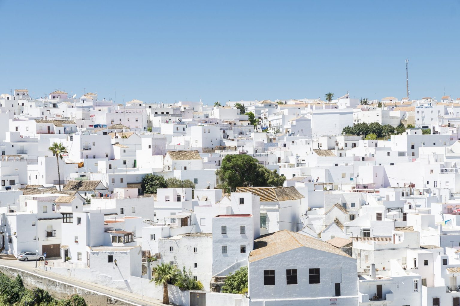 White village of Vejer de la Frontera in the province of Cadiz