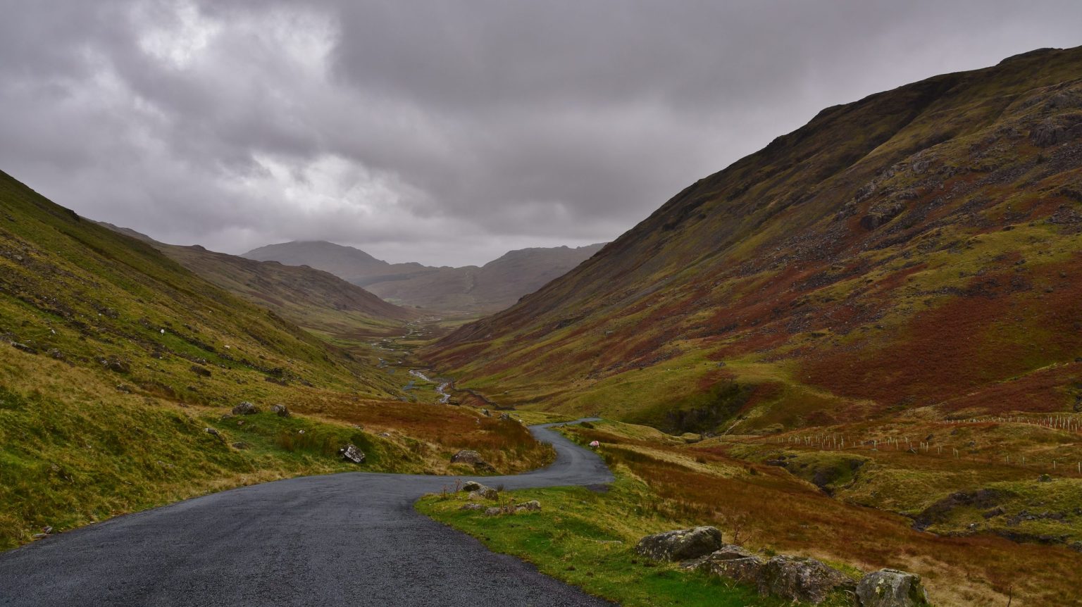 Cockley Beck from the Wrynose Pass, Cumbria