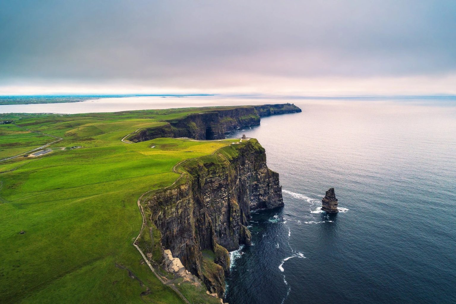Cliffs of Moher above the Atlantic, County Clare