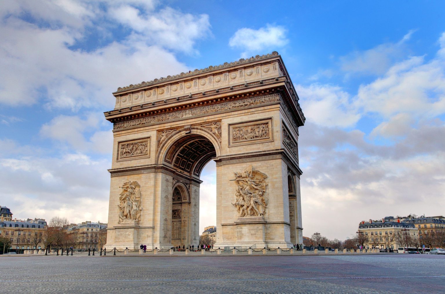 The Arc de Triomphe in Paris