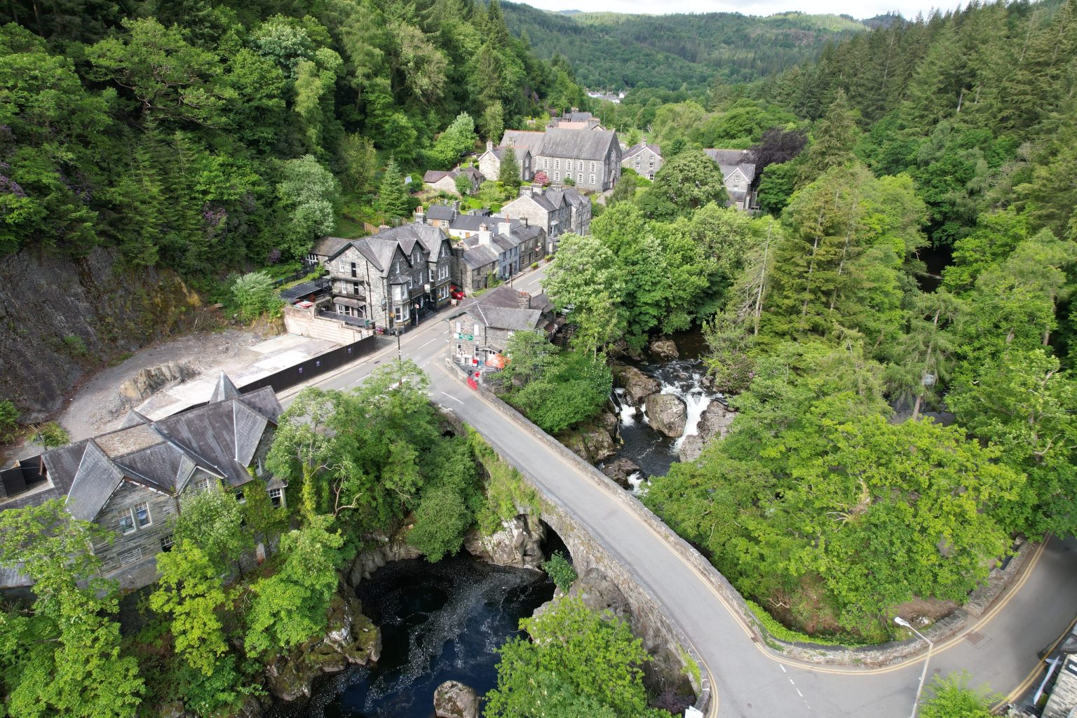 The old bridge at Betws-y-Coed, North Wales