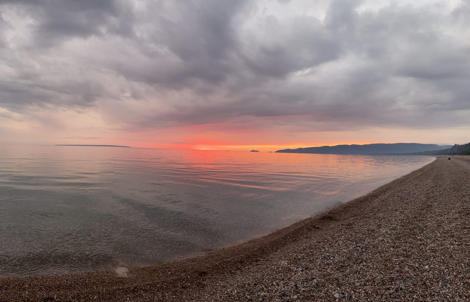 Sunset at Agawa Bay on Lake Superior