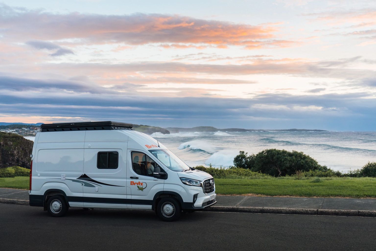 A Britz Voyager campervan at Kiama, New South Wales