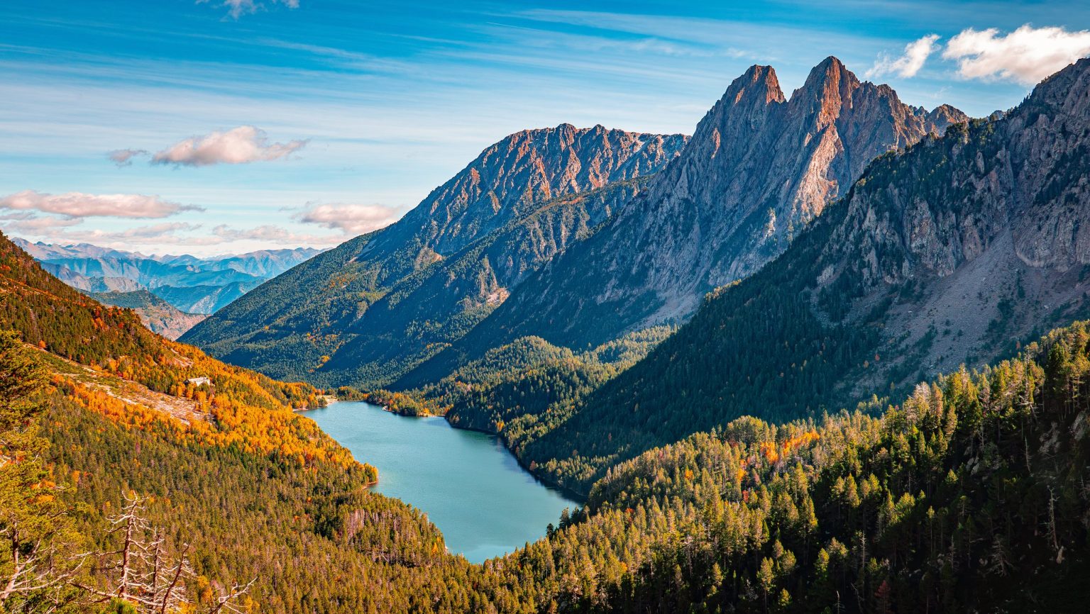 Sant Maurici lake in Aiguestortes National Park, Catalan Pyrenees