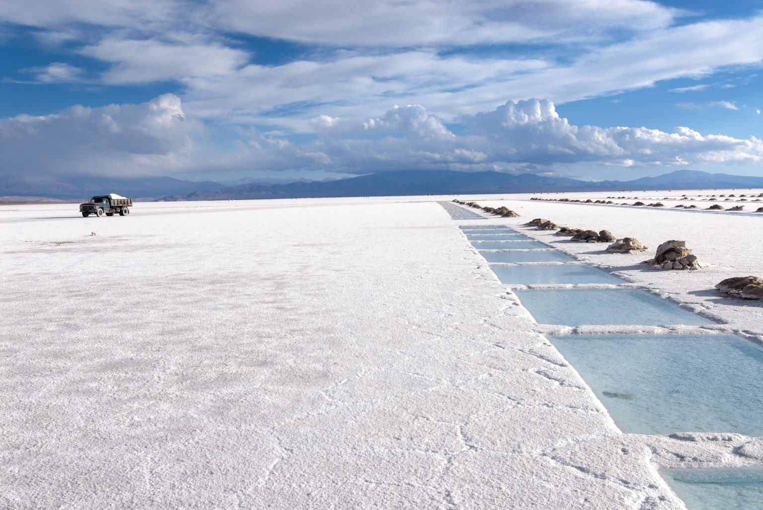 Salt pools on the Salinas Grandes, northern Argentina