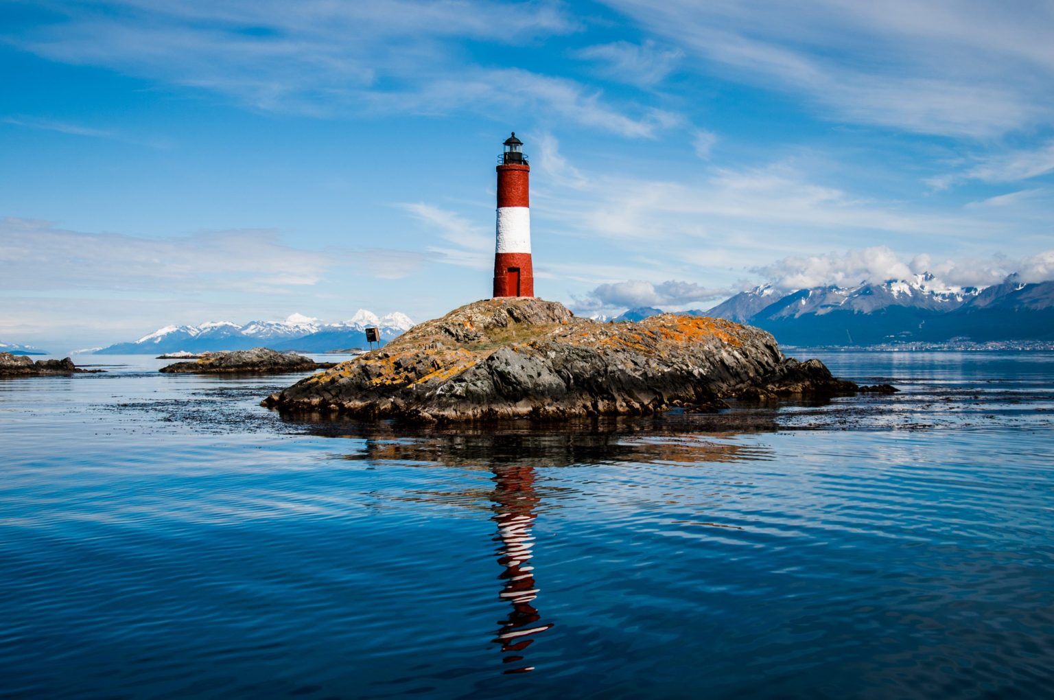 Les Eclaireurs lighthouse in the Beagle Channel, Ushuaia