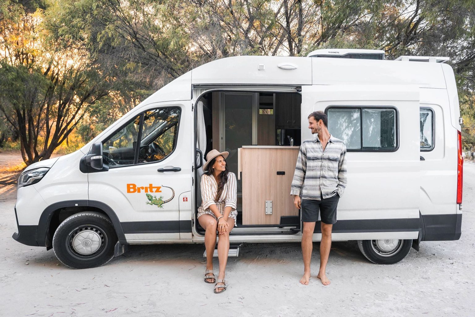 A Britz Trailblazer 4WD at Boranup, Margaret River, Western Australia