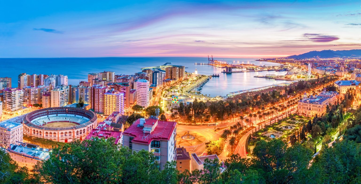 Coastal drive along the Costa del Sol near Malaga