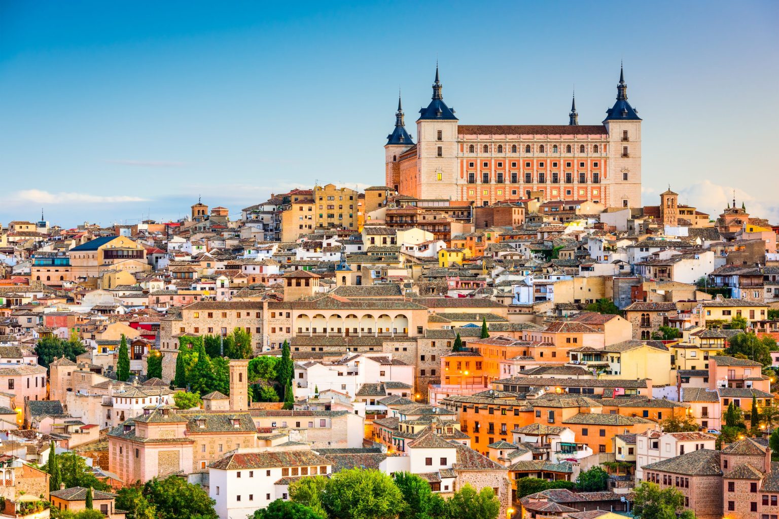 The Alcazar above the old town of Toledo
