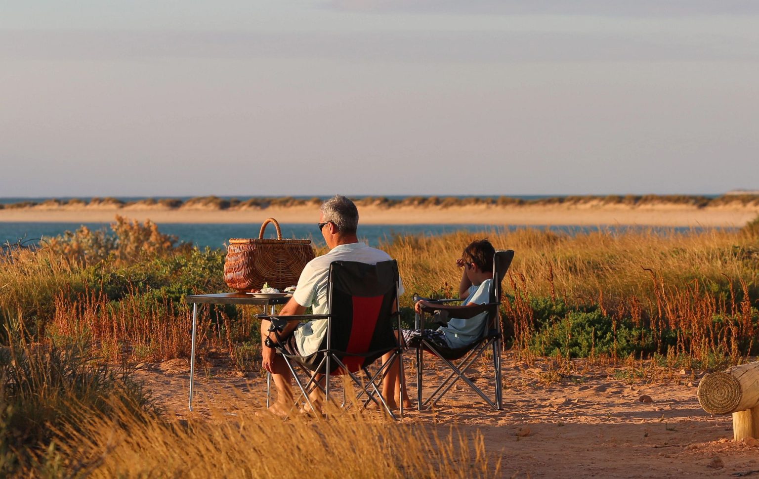 A Britz Explorer campervan at Osprey Bay, Western Australia