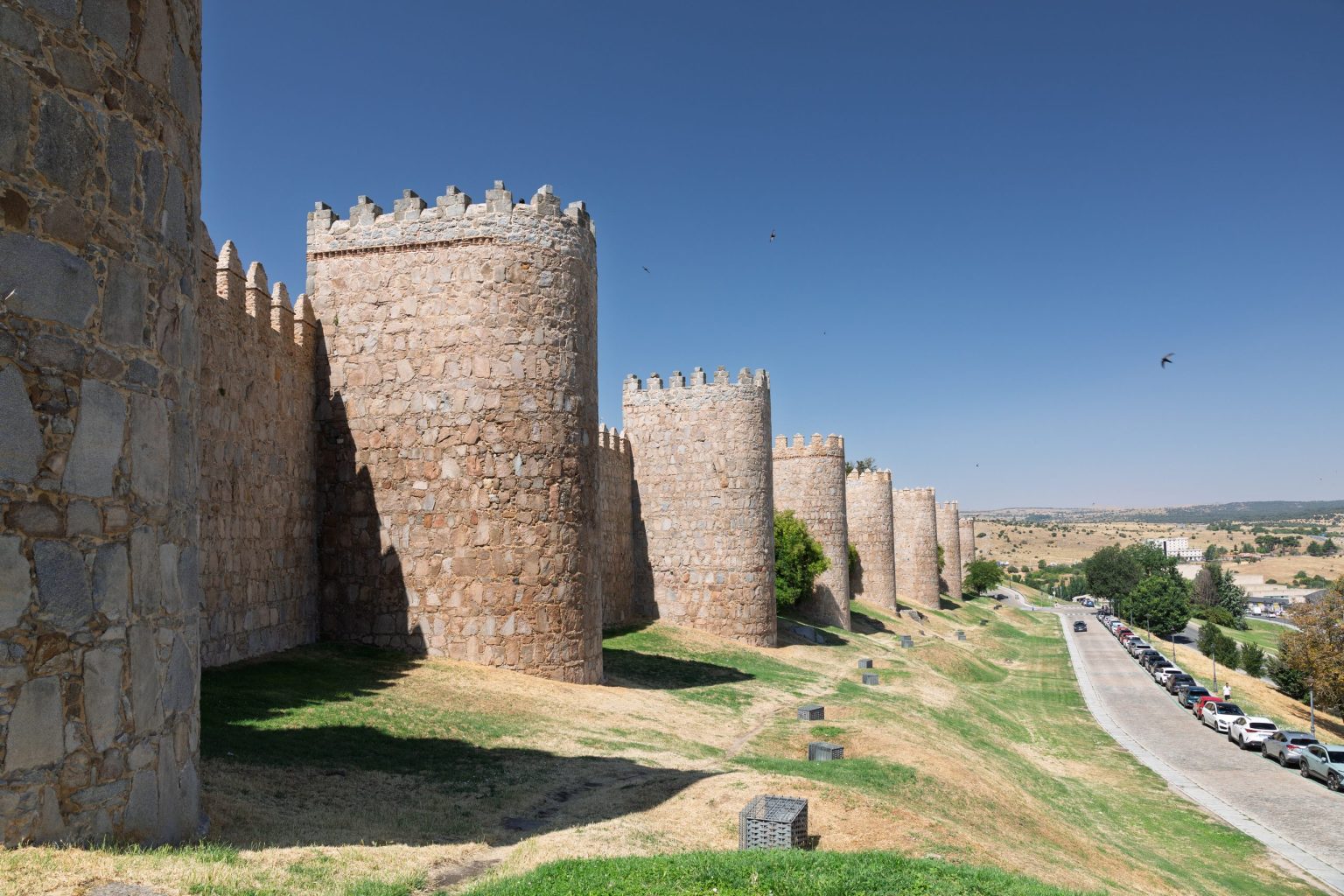 The medieval city walls of Avila, Castilla y Leon